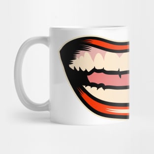 Illustration of Smiling Open Mouth Mug